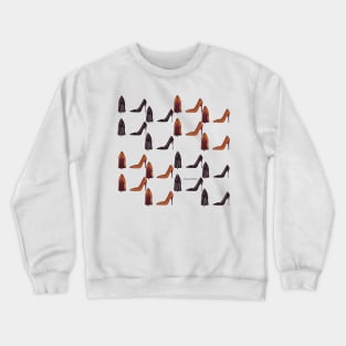 black/orange heels pattern Crewneck Sweatshirt